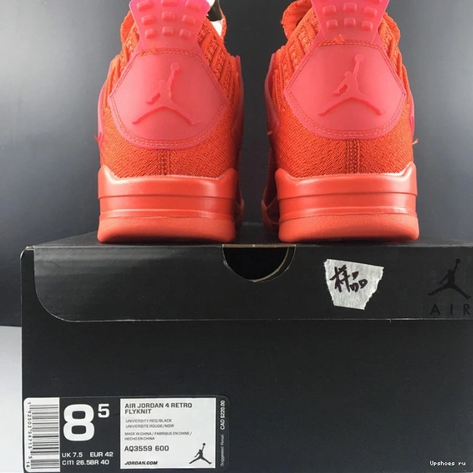 FLYKNIT “RED” AQ3559-600 JORDAN AIR 4 0807